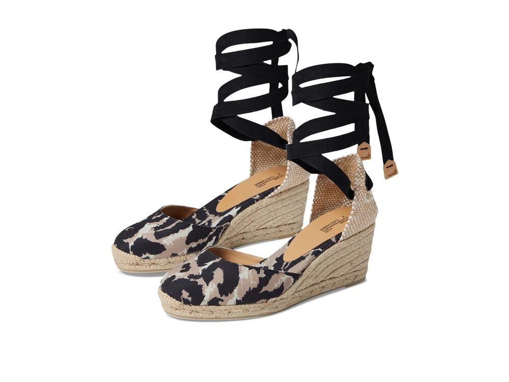 CASTANER CARINA DVF COLLABORATION NATURAL/BLACK EU 38 (US WOMEN'S 8) M